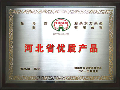 2013年河北省优质产品